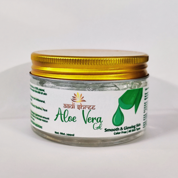 Pure Aloe Vera Skin & Hair Gel With Natural Emollients & Vitamin E (Paraben Free), Multipurpose Gel (200g)