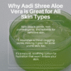 Pure Aloe Vera Skin & Hair Gel With Natural Emollients & Vitamin E (Paraben Free), Multipurpose Gel (200g)