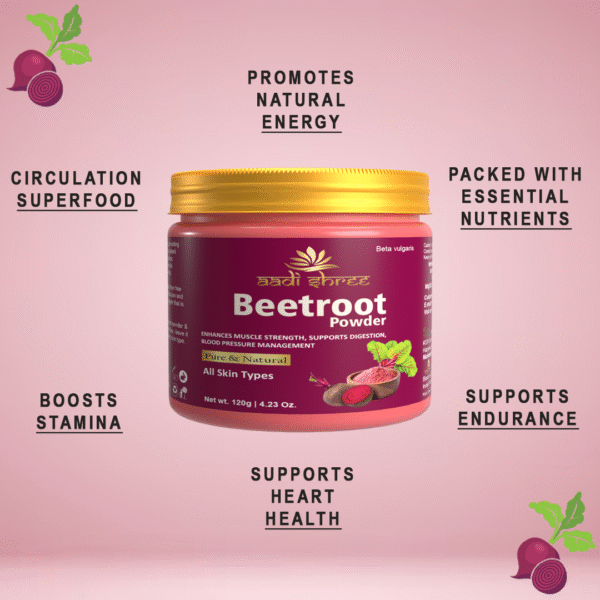 Beetroot Powder For Face, Natural Energy & Stamina - 120gm