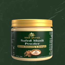 Safed Musli Root Powder, White Musli, Swet - Strength, Performance & Virality-120gm